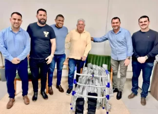 Saúde de Balneário Gaivota recebe doação de equipamentos para auxiliar na mobilidade de pacientes