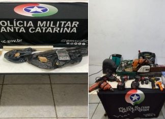 Flagrante no tráfico de drogas em Balneário Gaivota