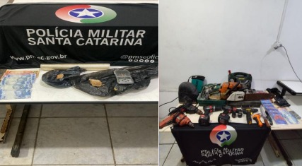 Flagrante no tráfico de drogas em Balneário Gaivota