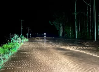 Chuva forte atinge Jacinto Machado