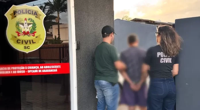 Homem acusado de estupro de vulnerável em Ararangua é preso em gravatal
