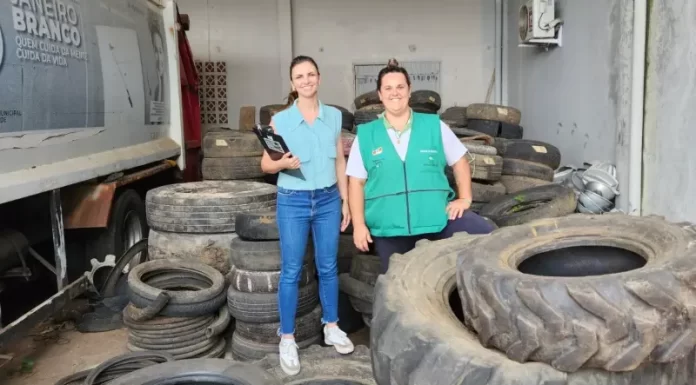 Sombrio participa da campanha de recolhimento de pneus e combate à dengue