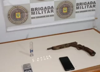 Foragido por estupro é preso com arma e drogas em Mampituba