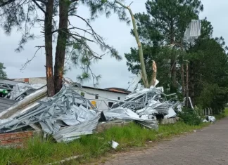 Sombrio declara situação de emergência após tempestade com microexplosões