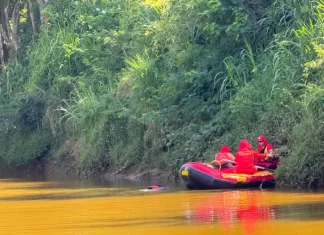 Jovem é encontrado morto após afogamento no Rio Mãe Luzia em Forquilhinha