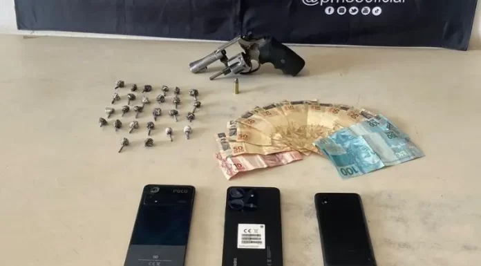 Polícia surpreende criminosos e apreende arma e drogas na região de Turvo