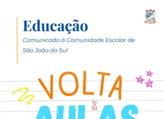 São João do Sul retorna as aulas na Rede Municipal em março