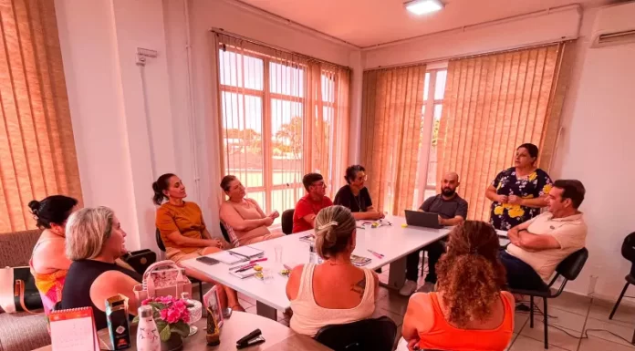 Reunião com as novas diretoras e diretores da rede municipal de educação de São João do Sul