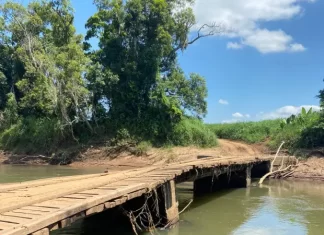 Ponte de Vila São José é parcialmente interditada por questões de segurança