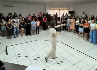 Servidores da Saúde participam de capacitação, em Santa Rosa do Sul