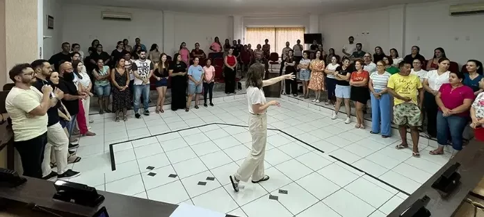 Servidores da Saúde participam de capacitação, em Santa Rosa do Sul