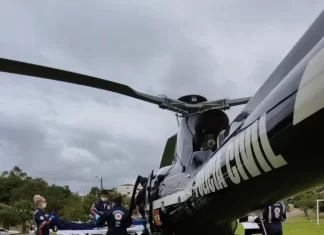 Resgate aéreo salva paciente com suspeita de AVC em Jacinto Machado