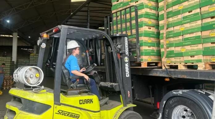 Pomar Cooperja comemora recorde de recebimento de frutas