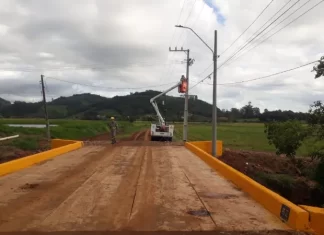 Sombrio: Ponte do Retiro da União recebe reparos finais
