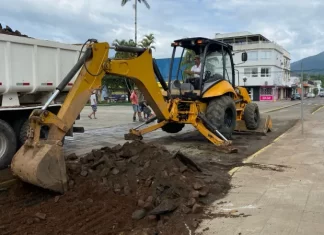 Rua em frente à igreja de Praia Grande terá mais uma pista e funcionará nos dois sentidos