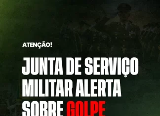 Junta de Serviço Militar alerta sobre golpe