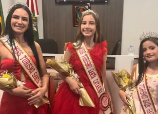 Balneário Gaivota faz história com coroação inédita de mãe e filha como Miss Turismo SC
