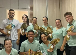 Hospital de Praia Grande entrega ovos de Páscoa aos colaboradores