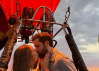 Ex-BBB Matteus Amaral escolhe Praia Grande para viagem romântica e voo de balão