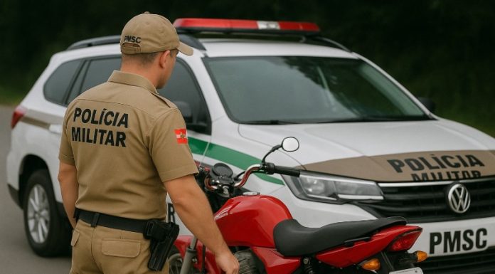 Ladrão de moto é preso minutos após furto no centro de Sombrio