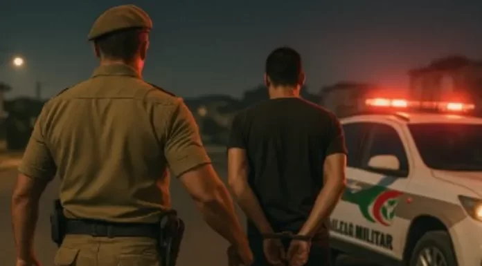 Ladrão invade loja em Araranguá e é pego por policial que mora no local