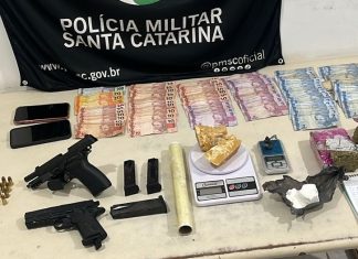 Adolescente é apreendida com drogas e armas em Balneário Gaivota