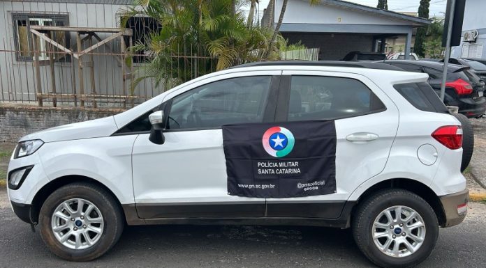 Filho furta carro do pai e PM recupera veículo em Sombrio