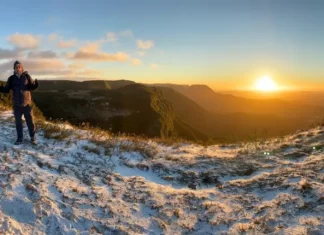 Chance de neve aumenta o número de visitantes em Praia Grande