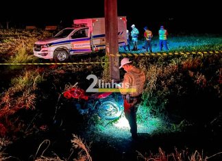 Motociclista morre em Turvo na SC 285