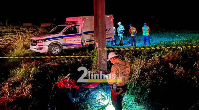 Motociclista morre em Turvo na SC 285