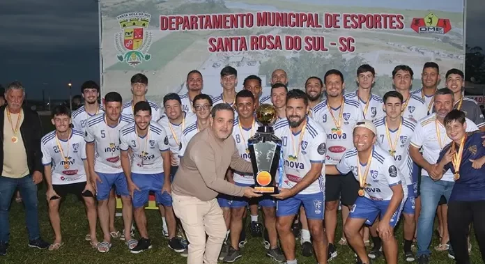 De virada, independente é campeão da categoria Titular do Sulsantarosense de Futebol