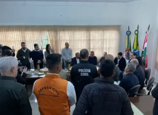 Prefeitura de Praia Grande recebe governador em exercício e reforça apoio às famílias após acidente com balão