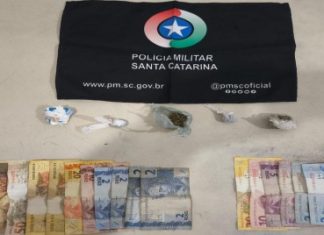 Trio é preso por tráfico de drogas no bairro Raizeira, em Sombrio