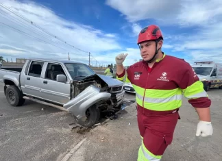Acidente na marginal da BR-101 deixa três pessoas feridas em Sombrio