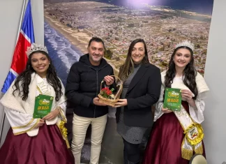 Prefeito Kekinha recebe Vice -prefeita e soberanas da IV AGROFEST de Morro Grande