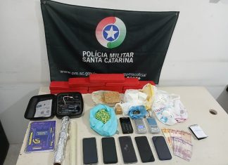 Polícia Militar Realiza grande apreensão de drogas e prende suspeita em Balneário Gaivota