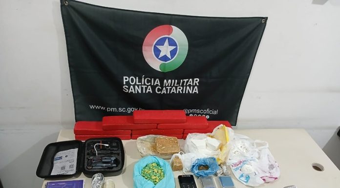 Polícia Militar Realiza grande apreensão de drogas e prende suspeita em Balneário Gaivota