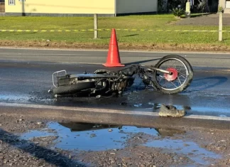 Motociclista morre em grave acidente na SC-447, em Meleiro