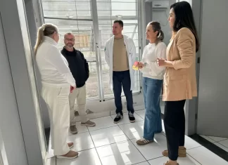 Prefeito em exercício de Sombrio, Rafael dos Santos, visita unidades de saúde