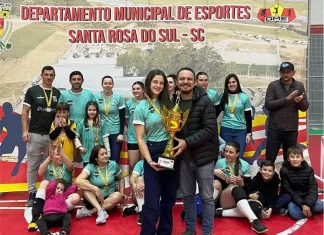LarDaVida e Dinossauros são os campeões do Municipal de Vôlei de Santa Rosa do Sul