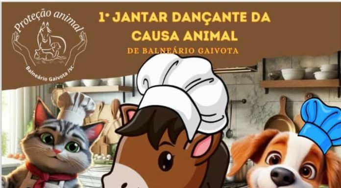 Balneário Gaivota promove Jantar Dançante em prol da causa animal