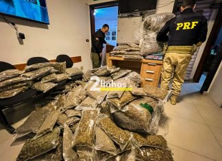 PRF e PM fazem apreensão histórica de R$ 2 milhões em drogas no Extremo Sul de SC