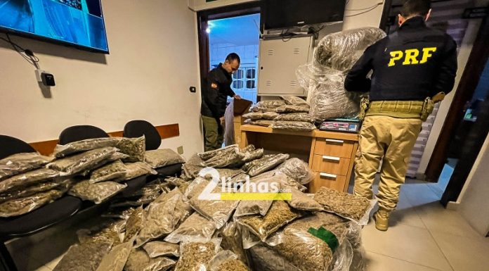 PRF e PM fazem apreensão histórica de R$ 2 milhões em drogas no Extremo Sul de SC