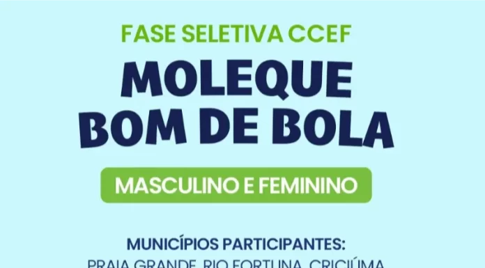 Praia Grande sedia fase seletiva do Moleque Bom de Bola