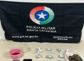 Jovem é preso com mais de 200 gramas de maconha em Sombrio