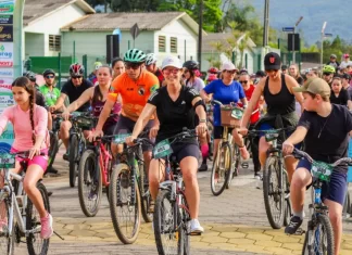 Praia Grande: Mais de 250 pessoas participam do Passeio Ciclístico