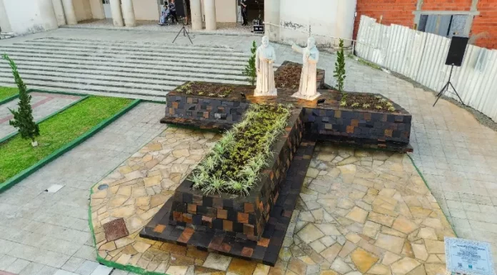 Monumento aos Freis Capuchinhos é revitalizado em Praia Grande
