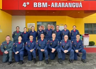 Bombeiros do 4º BBM reforçam apoio à campanha Setembro Amarelo com uso de laço amarelo