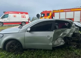 Passageiro de Voyage morre 17 dias após grave acidente na BR-101 entre Araranguá e Maracajá