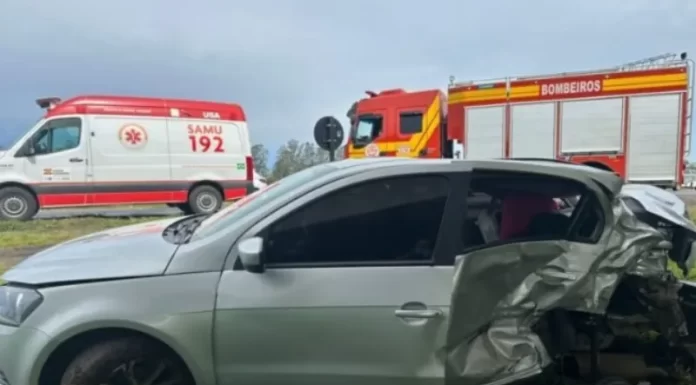 Passageiro de Voyage morre 17 dias após grave acidente na BR-101 entre Araranguá e Maracajá